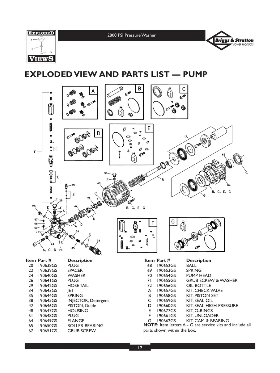 BRIGGS AND STRATTON, 01937, IPL.17